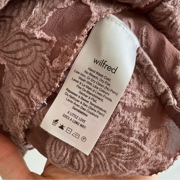 🍂fall drop🍂 Aritzia Wilfred Lourdes Blouse Dusty Rose pink - Picture 3 of 5